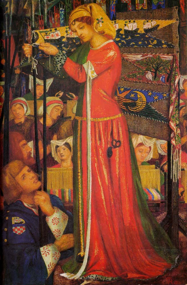 Before the Battle, 1858-59 by Dante Gabriel Rossetti, pre-Raphaelite artist, 12x8" (A4) Poster