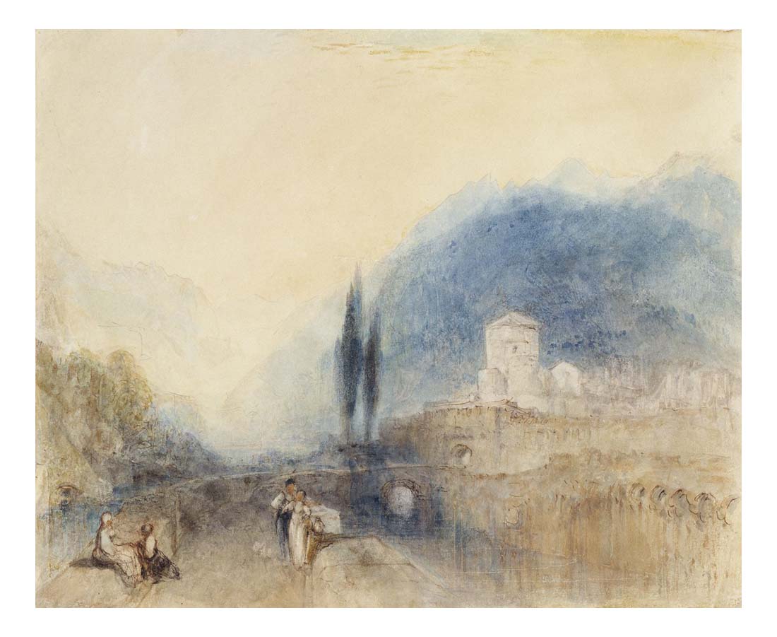 Bellinzona, 1842 by John Mallord William Turner RA, 12x8"(A4) Poster
