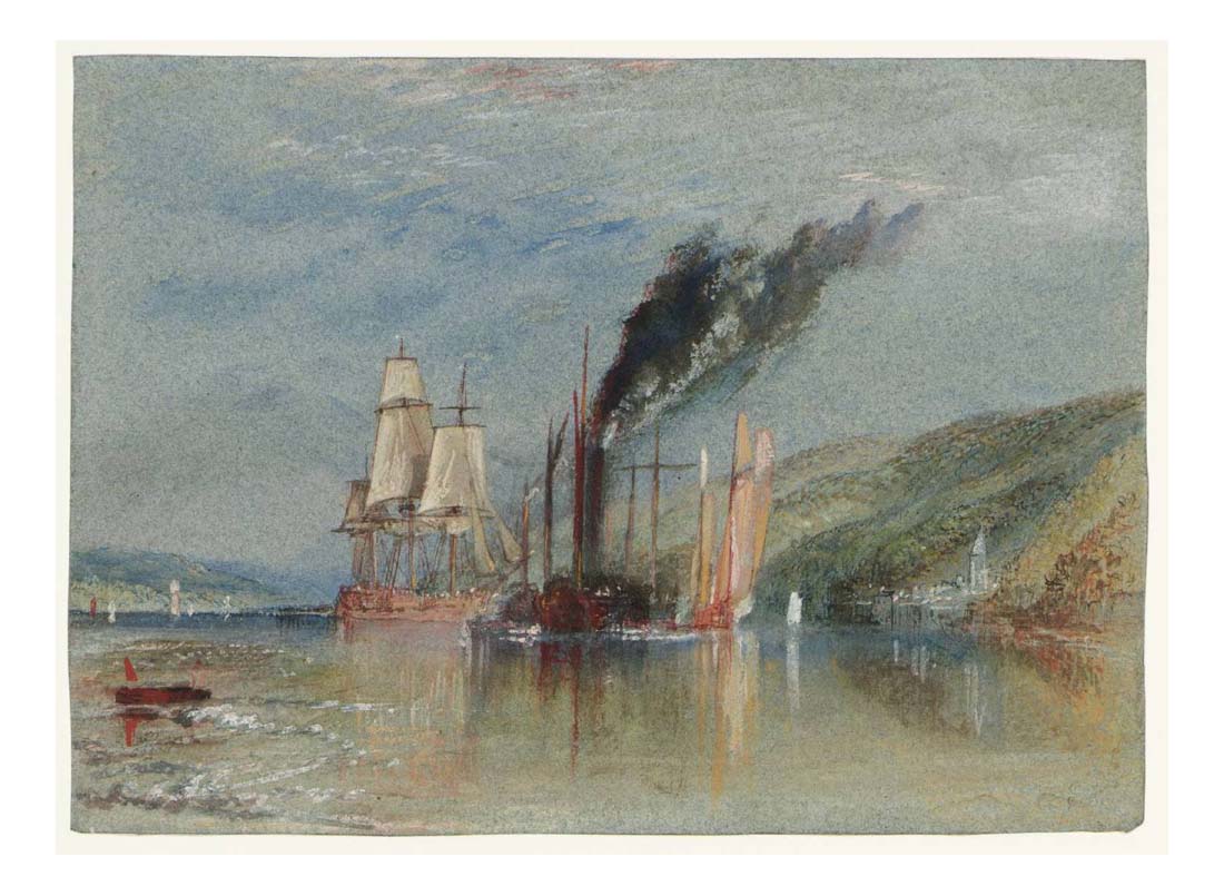 Between Quillebeuf and Villequier, 1832 by John Mallord William Turner RA