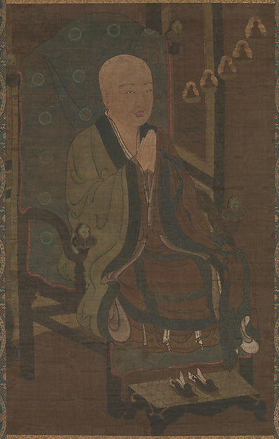 ,Portrait of Shandao Dashi  14th cent-Unidentified Artist,16x12"(A3)Poster