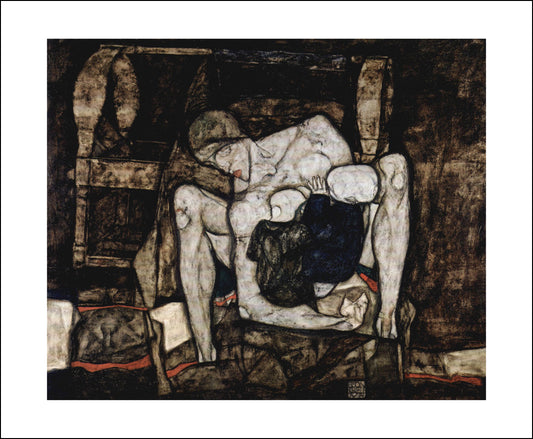 Blind mother or The mother by Egon Schiele, 12x8" (A4) Poster Print