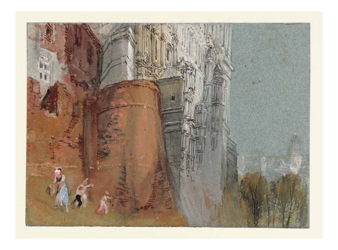 Blois, The Facade des Loges of the Chateau from Below, 1828-30 by John Mallord William Turner RA
