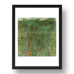 Blooming field 1909 by Gustav Klimt, 17x13" Frame