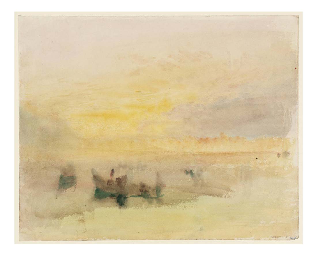 Boats on the Lagoon, near Venice, 1840 by John Mallord William Turner RA