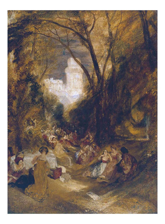 Boccaccio Relating the Tale of the Bird-Cage, 1828 by John Mallord William Turner RA