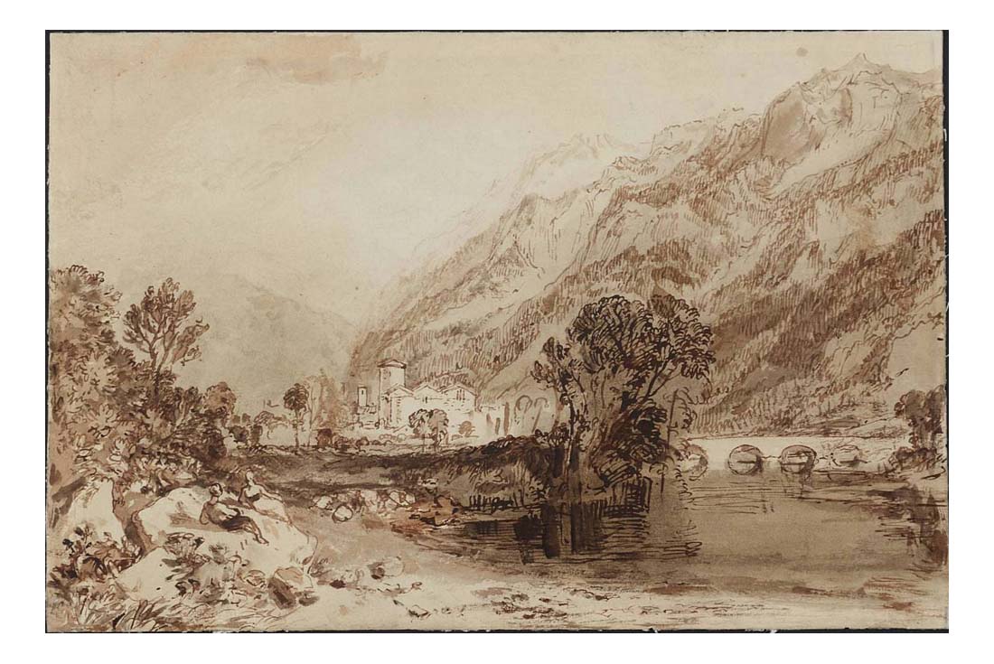 Bonneville, Savoy, 1812-15 by John Mallord William Turner RA, 12x8"(A4) Poster