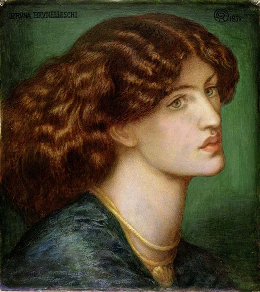 Bruna Brunelleschi, 1878 by Dante Gabriel Rossetti, pre-Raphaelite artist, 12x8" (A4) Poster