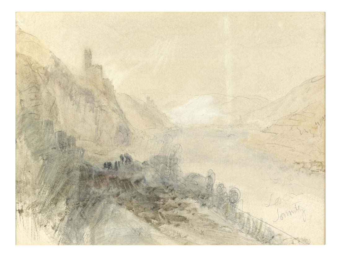 Burg Sooneck on the Rhine, Germany by John Mallord William Turner RA, 12x8"(A4) Poster
