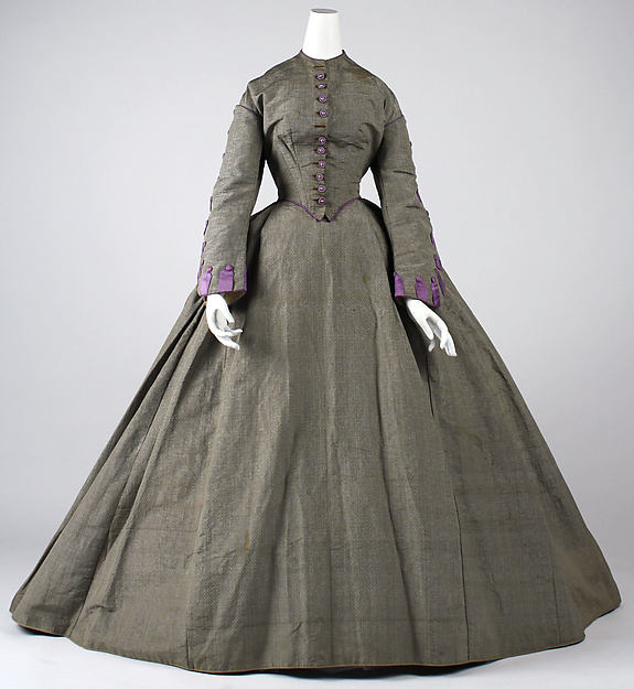 Afternoon dress 1860s,16x12"(A3)Poster