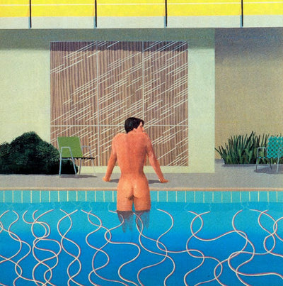 Peter Getting Out of Nick's Pool by David Hockney,  16x12" (A3) Poster Print