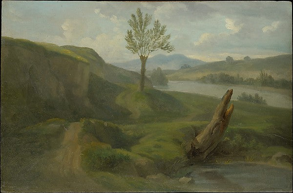 Alexandre François Desportes:River Landscape -16x12"(A3) Poster