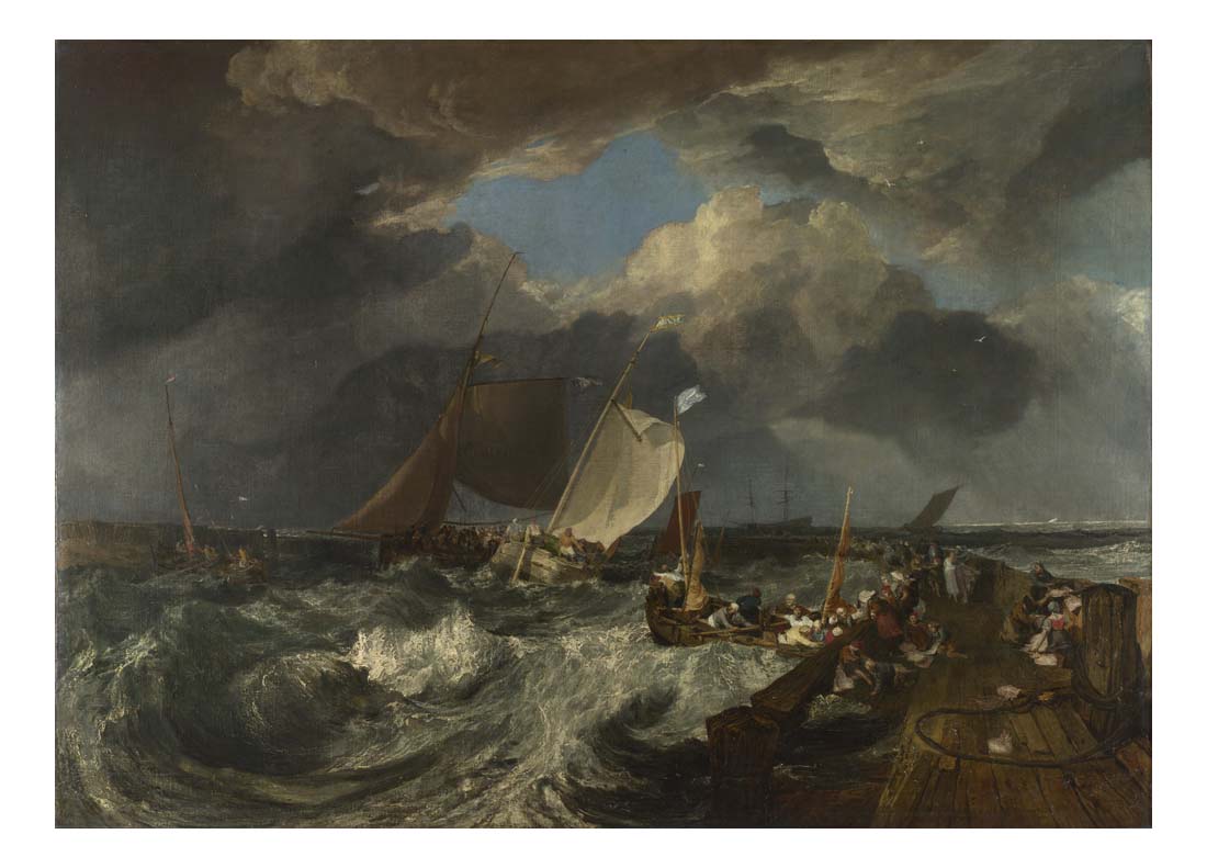 Calais Pier, 1803 by John Mallord William Turner RA, 12x8"(A4) Poster