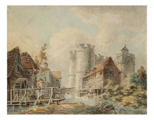 Canterbury, The West Gate, from the River Stour, 1792 by John Mallord William Turner RA