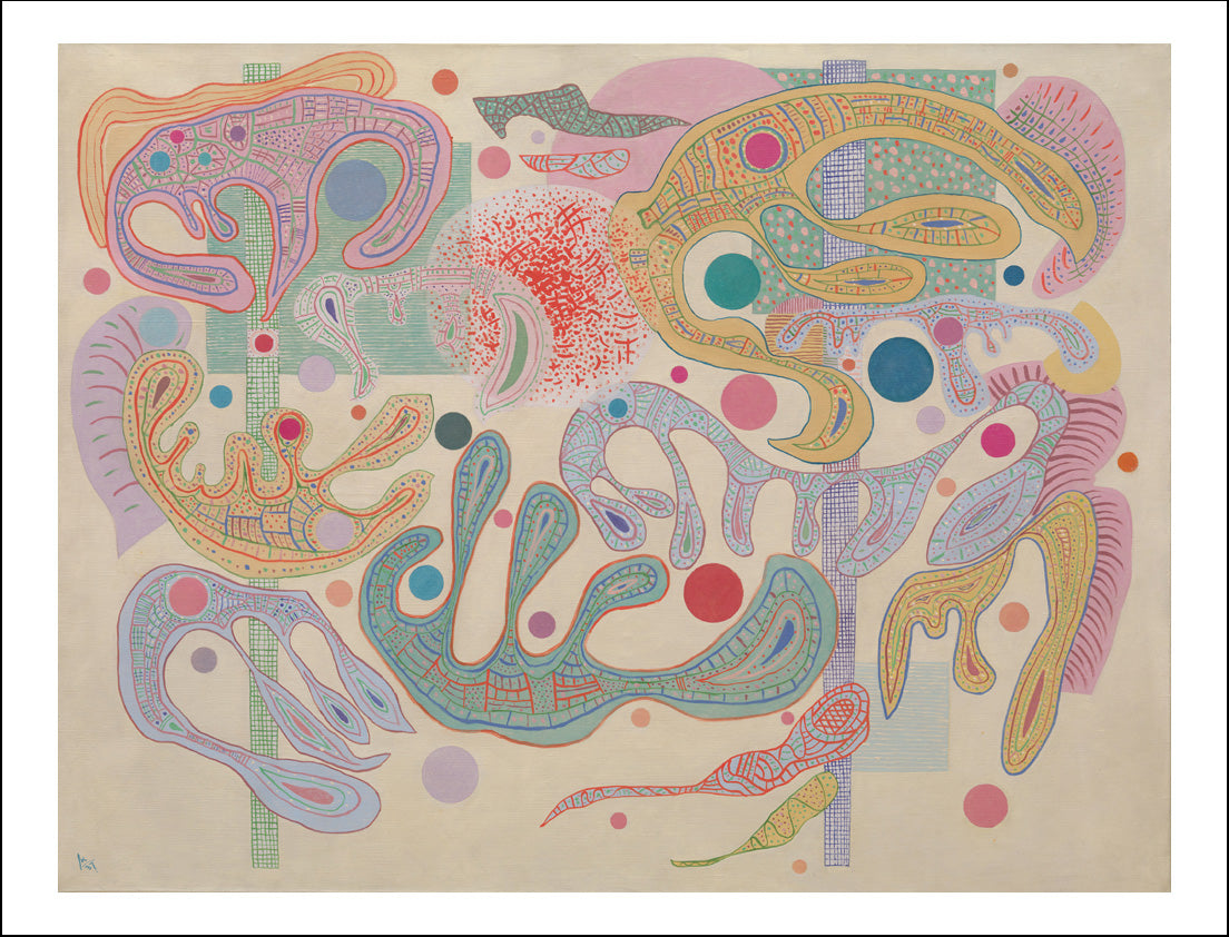Capricious Forms, 1938 by Wassily Kandinsky, 12x8"(A4) Poster Print