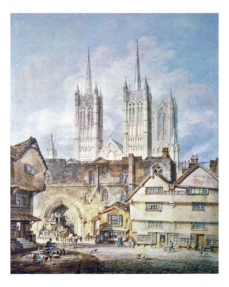 Cathedral Church at Lincoln, 1795 by John Mallord William Turner RA