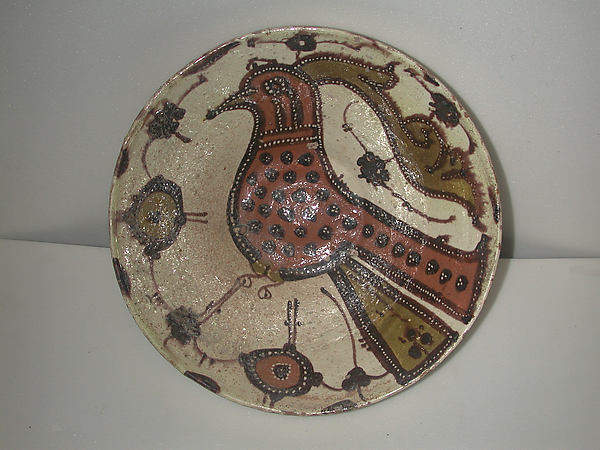 :Bowl with Bird and Flowers 10th century-16x12"(A3) Poster