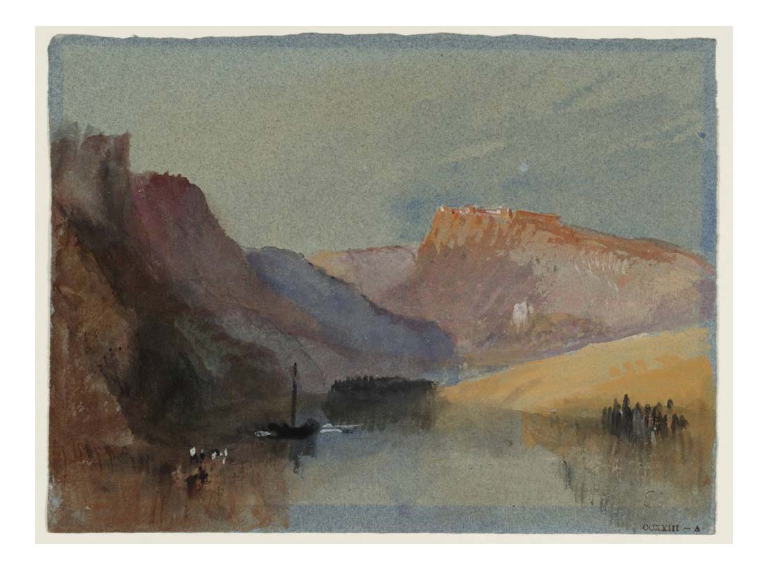 Cliffs and Cornfields by the Meuse with Poilvache in the Distance, 1839 by John Mallord William Turner RA, 12x8"(A4) Poster