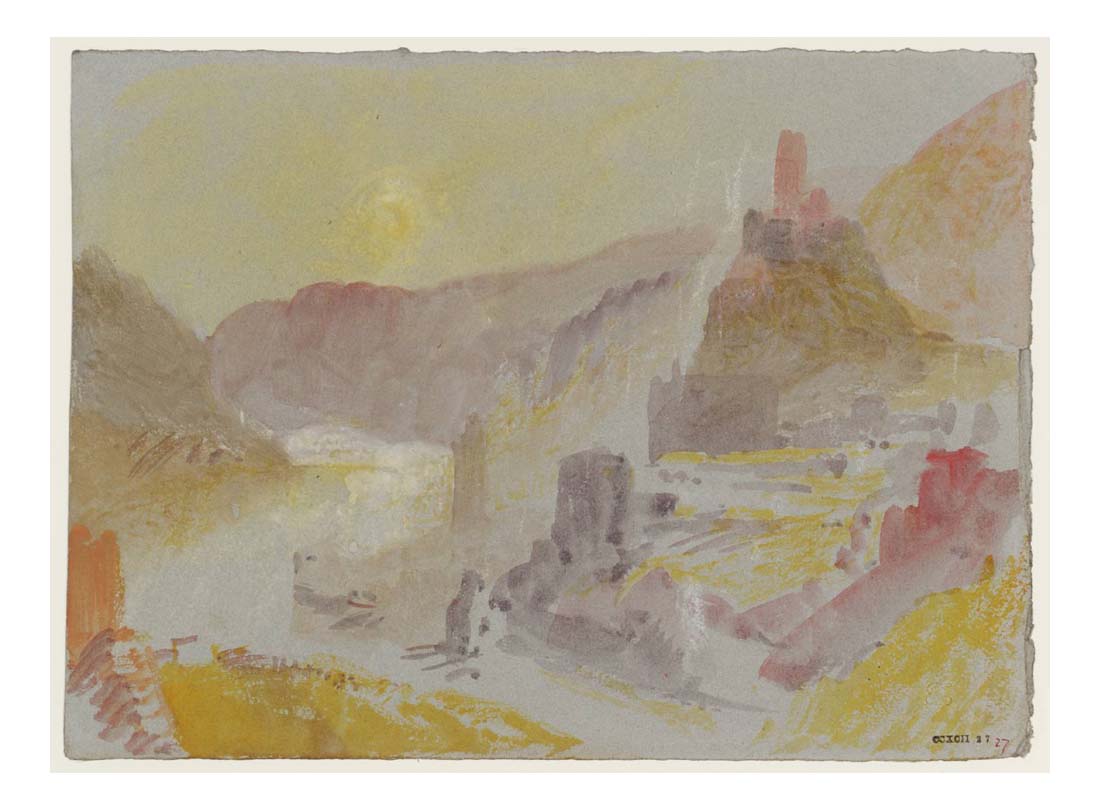 Cochem from above the Enderttal, 1840 by John Mallord William Turner RA