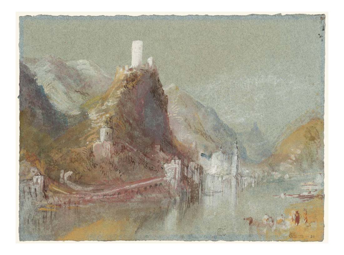 Cochem from the South, 1839 by John Mallord William Turner RA, 12x8"(A4) Poster