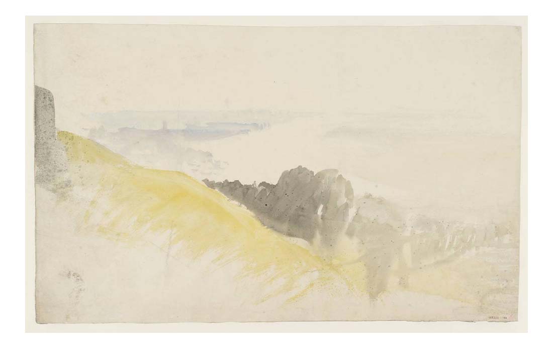 Compositional, Colour and Underpainting Study for 'Chatham, Kent', 1830 by John Mallord William Turner RA