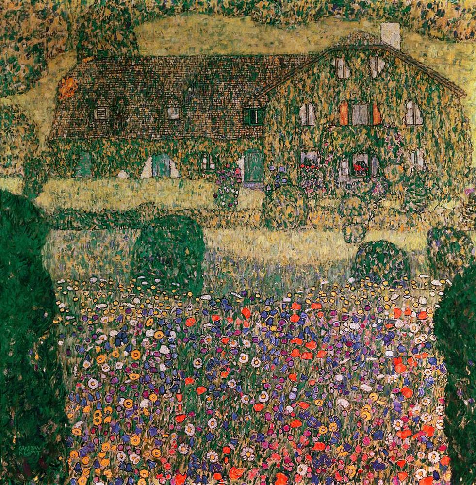 Country House by the Attersee - Gustav Klimt - 1914, 16x12" (A3) Poster Print