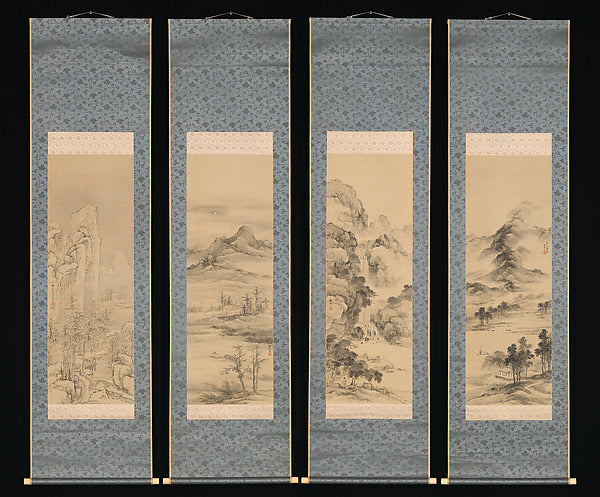 ,Landscapes of the Four Seasons 1848-Yamamoto Baiitsu,16x12"(A3) Poster