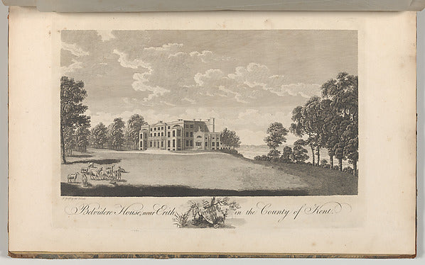 Drawn and etched by Richard Bernard Godfrey:Belvidere House -16x12"(A3) Poster