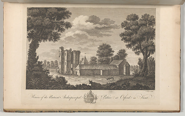 Etched by John Bayly:Ruins of the Ancient Archiepiscopal Pal-16x12"(A3) Poster