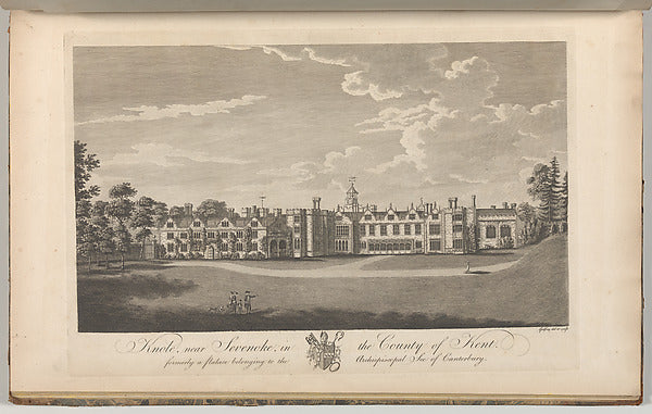 Drawn and etched by Richard Bernard Godfrey:Knole near Seven-16x12"(A3) Poster