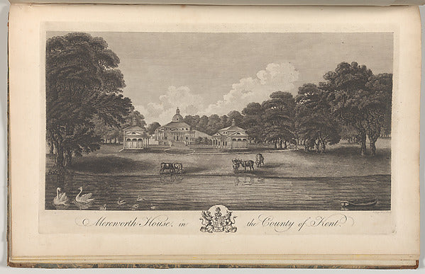 Anonymous, British, 18th century:Nash Court in Boughton in t-16x12"(A3) Poster