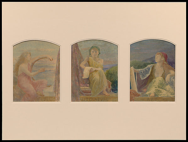 Suggestion for Three Upper Windows in Large Hall for Residence, Poster Print Wall Art