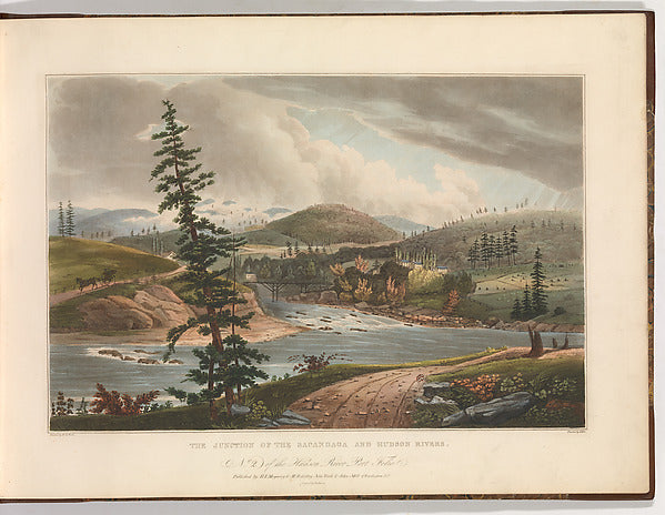 after William Guy Wall ):Junction of the Sacandaga and Hudso-16x12"(A3) Poster