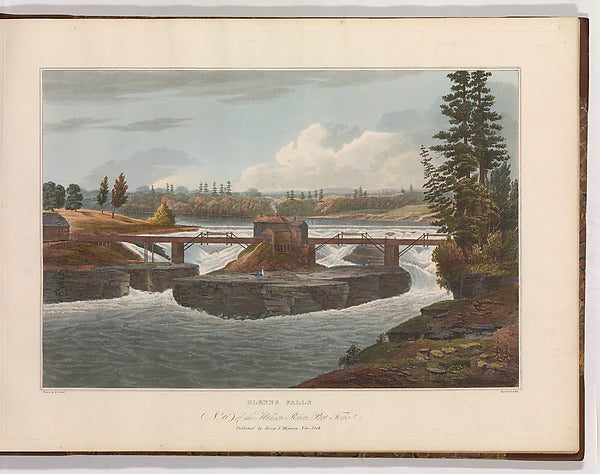after William Guy Wall ):Glenns Falls 1822-16x12"(A3) Poster