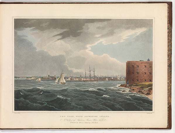 after William Guy Wall ):New York from Governor's Island 182-16x12"(A3) Poster