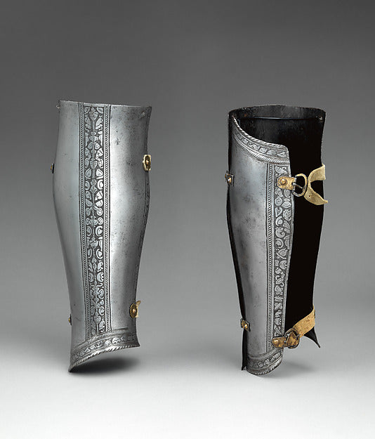 Pair of Greaves c1550 to 1575, Poster Print Wall Art