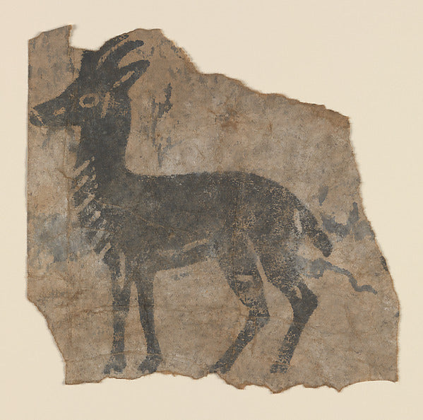 :Ibex or Gazelle Block Print 13th or 14th century-16x12"(A3) Poster