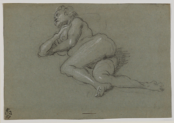Domenico Tintoretto:Reclining Female Nude late 16th century-16x12"(A3) Poster