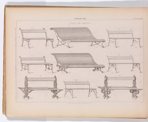 Fonte de Fer album général des plaches 1877-, Poster Print Wall Art