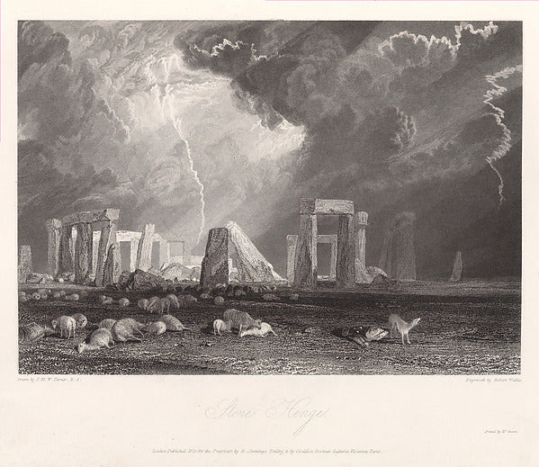 Picturesque Views in England and Wales 1832-After Joseph Mallo,16x12"(A3) Poster