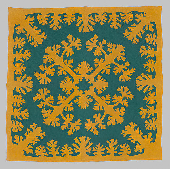 Artist Unknown , American:Hawaiian Quilt Lei Mamo pattern c1-16x12"(A3) Poster
