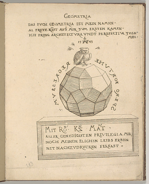 Ein aigentliche und grundtliche anweysung in die Geometria 15, Poster Print