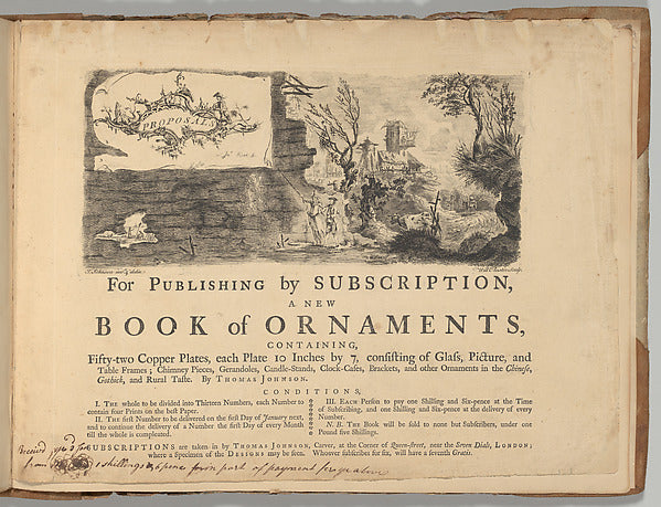 A New Book of Ornaments April 23,1758-,16x12"(A3)Poster