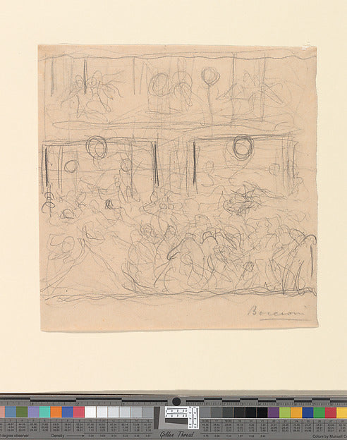 Umberto Boccioni:Study for "The Riot" 1910-16x12"(A3) Poster