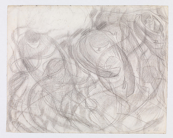 Umberto Boccioni - States of Mind - The Farewells 1911, Poster Print Wall Art