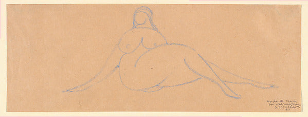 Gaston Lachaise 1882–1935) - Seated Woman 1921, Poster Print Wall Art