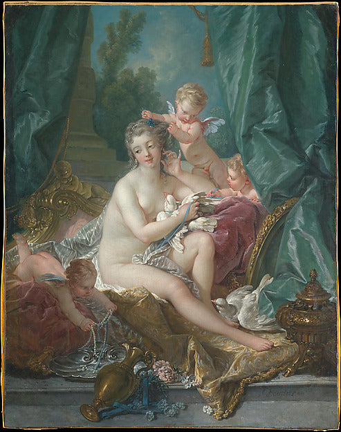 François Boucher:The Toilette of Venus 1751-16x12"(A3) Poster