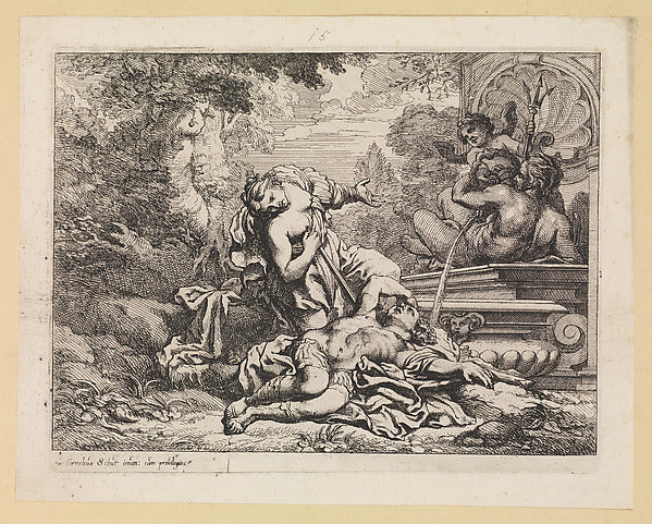Cornelis Schut:Pyramus and Thisbe 17th century-16x12"(A3) Poster