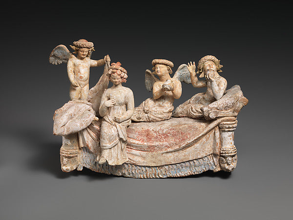 :Terracotta Banquet Group c3rd–2nd century B.C.-16x12"(A3) Poster