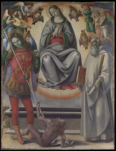 Luca Signorelli and Workshop:The Assumption of the Virgin wi-16x12"(A3) Poster