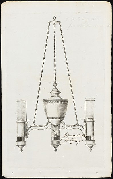 Japan lamp for ceiling c1790-Matthew Boulton,16x12"(A3)Poster